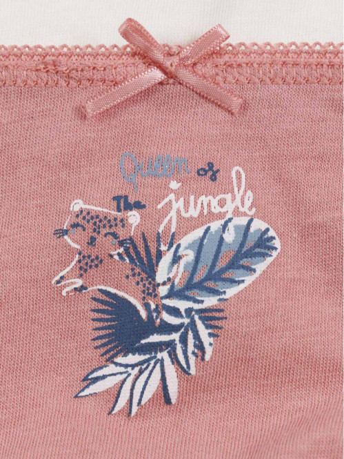 Lot de 5 slips imprimés fille