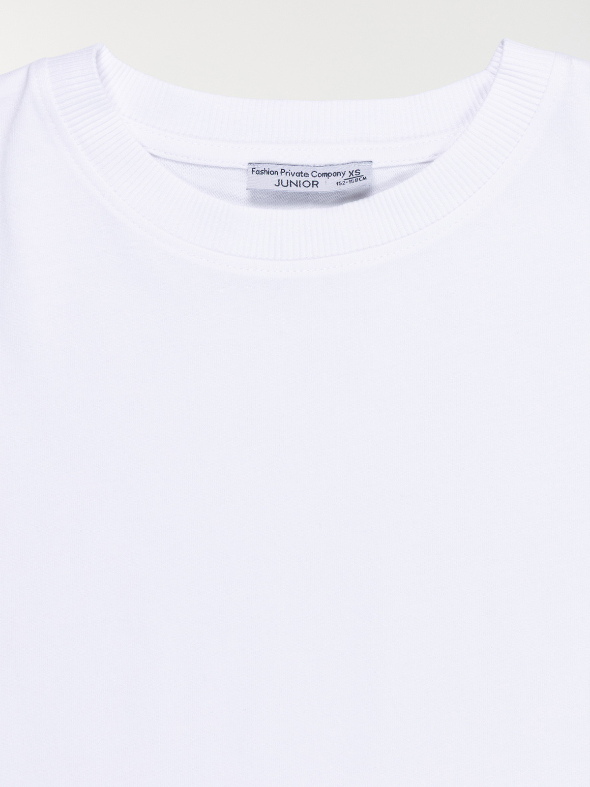 T-shirt basique blanc fille (XXS-M)