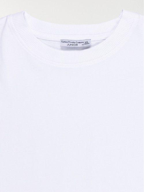 T-shirt basique blanc fille...