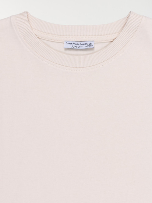 T-shirt crème grisée fille (XXS-M)