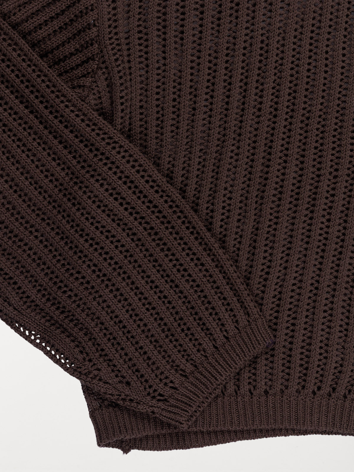 Pull col rond ajouré fille (XXS-M)