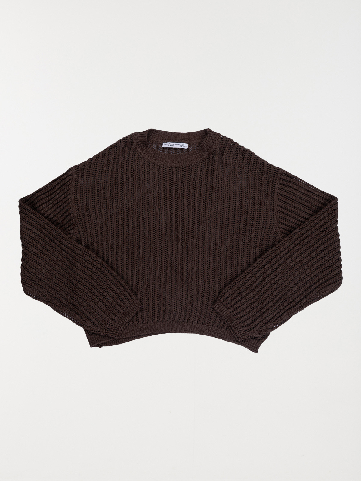 Pull col rond ajouré fille (XXS-M)