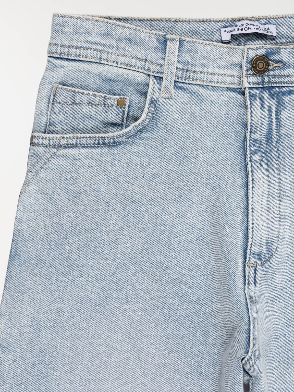 Jean wide leg bleach fille (XXS-M)