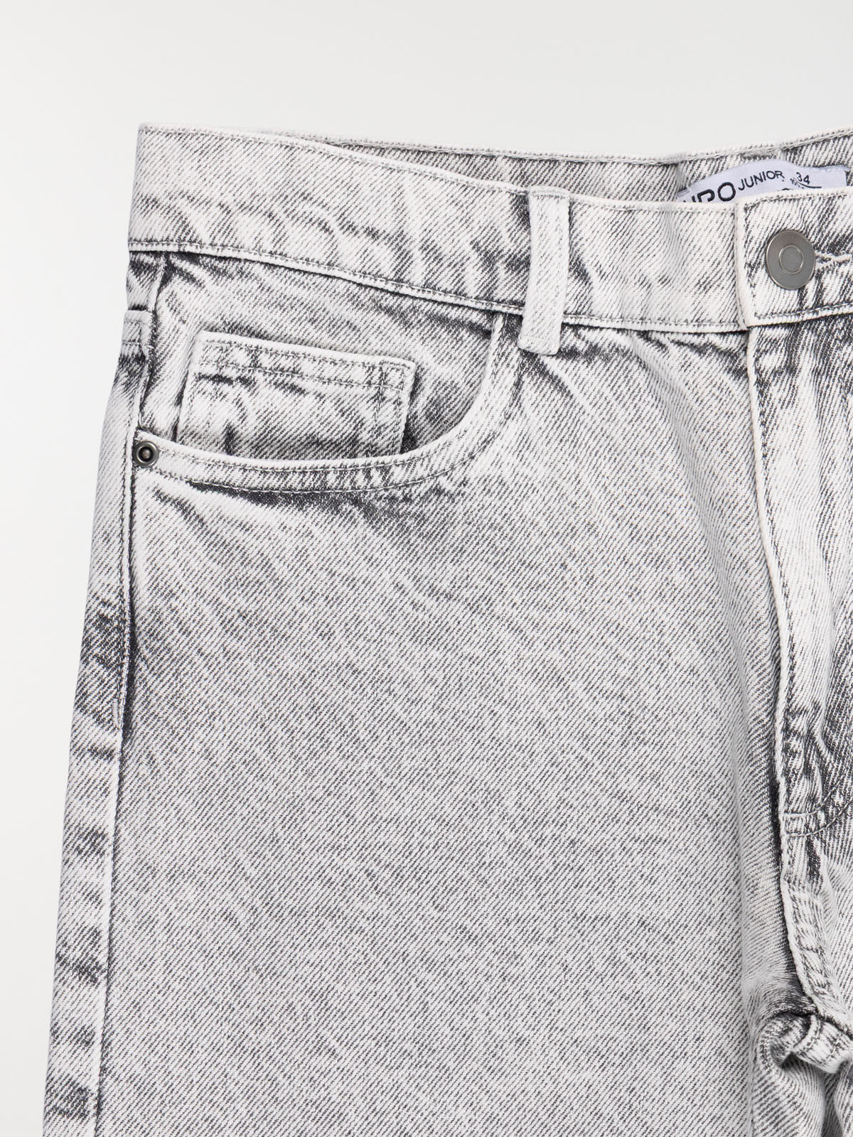 Jean relaxed gris bleach garçon (XXS-M)