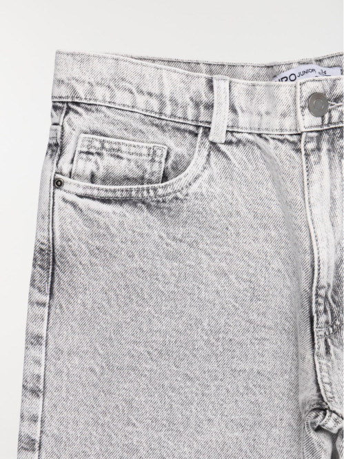 Jean relaxed gris bleach...