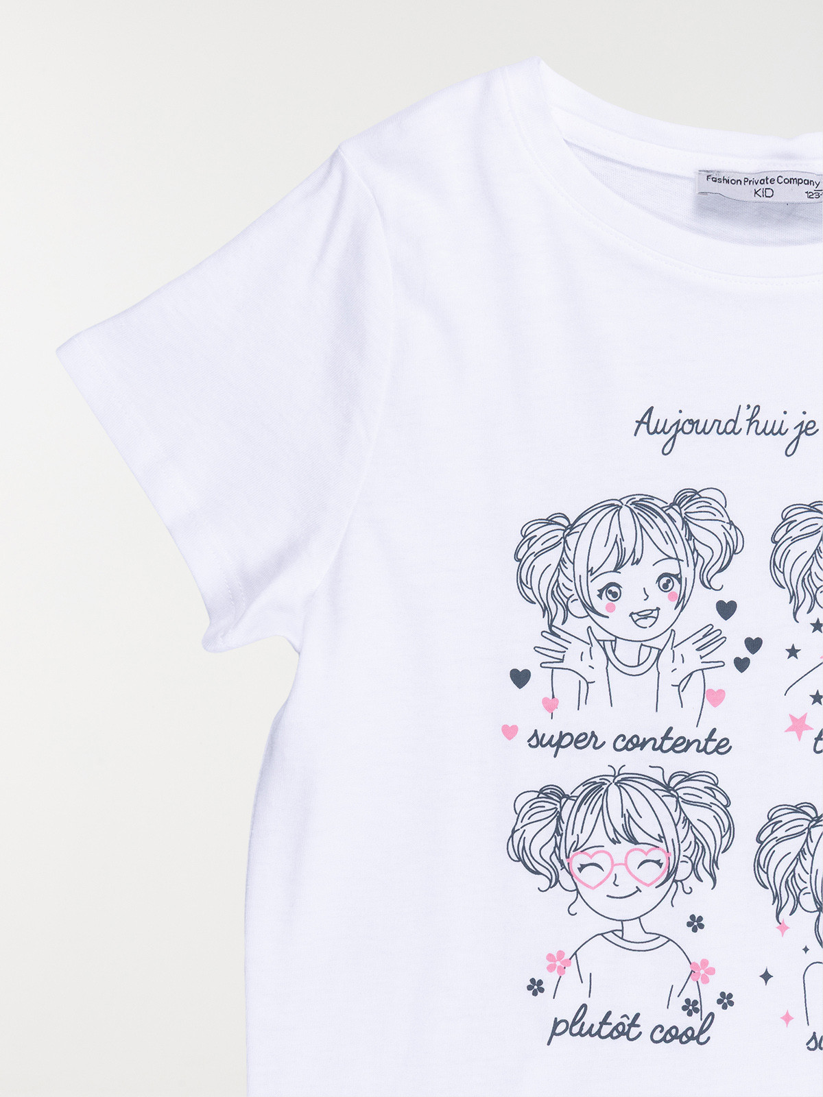 Tee-shirt humeur du jour fille (3-12A)