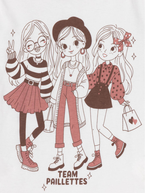 Tee-shirt team paillettes...