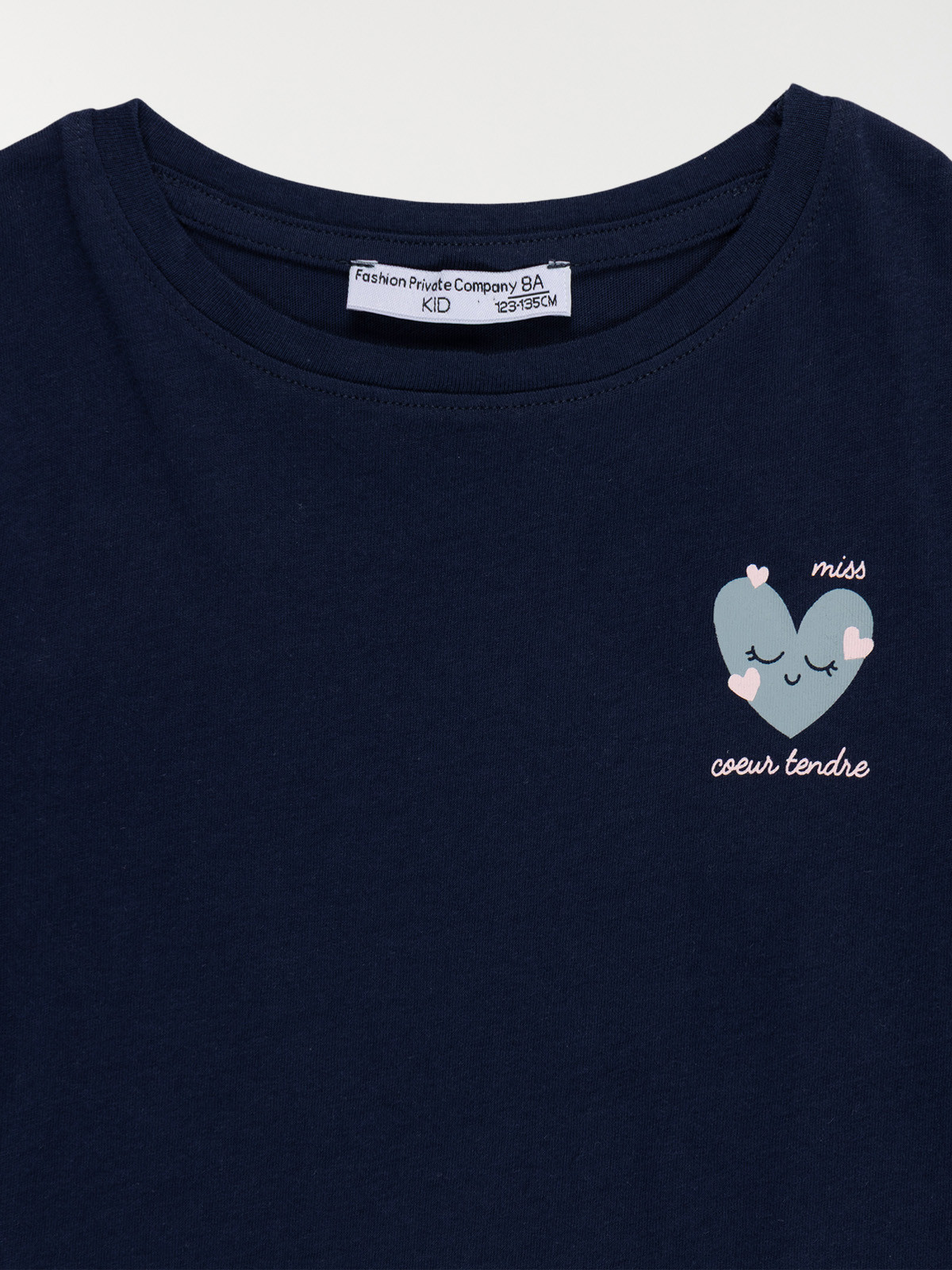 Tee-shirt motif coeur fille (3-12A) Tee-shirt motif coeur fille (3-12A)