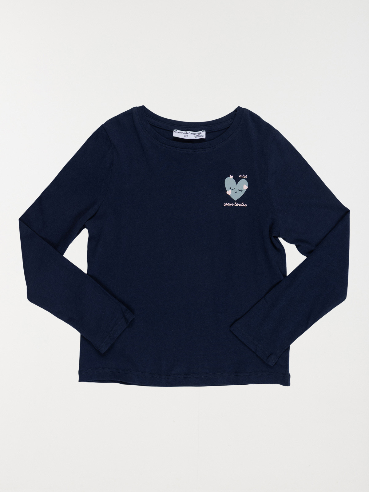 Tee-shirt motif coeur fille (3-12A) Tee-shirt motif coeur fille (3-12A)