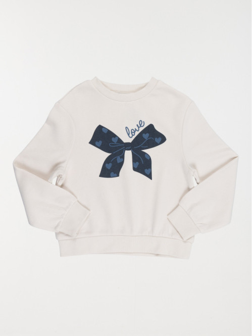 Sweat love noeud fille (3-12A)