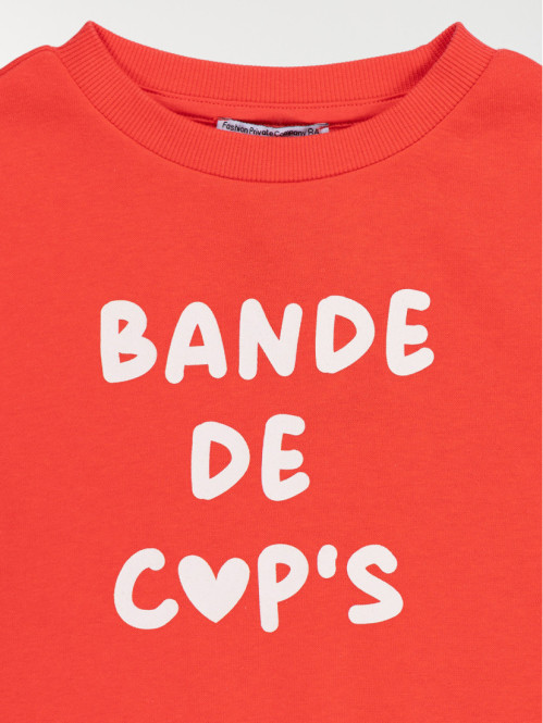 Sweat message fille (3-12A)