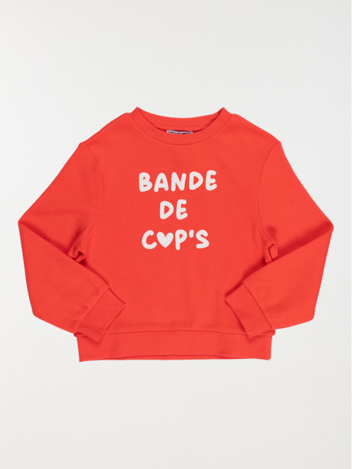 Sweat message fille (3-12A)