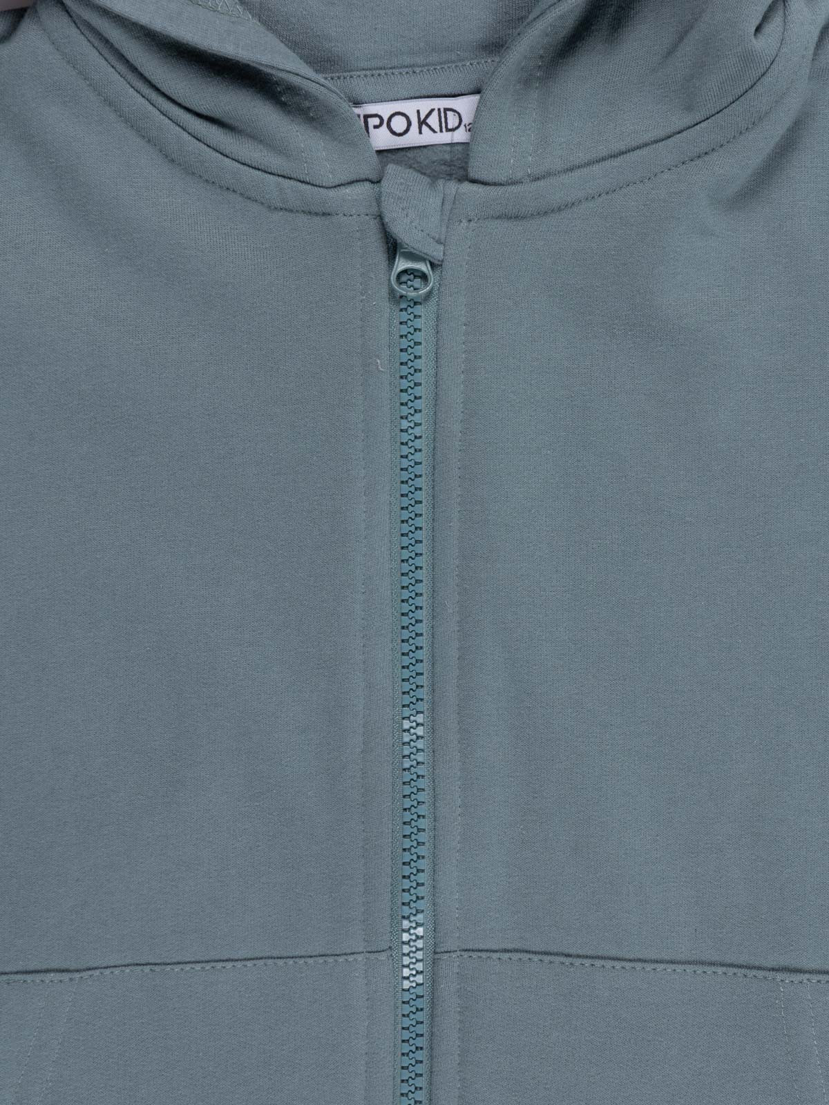 Sweat garçon uni à capuche (3-12A)