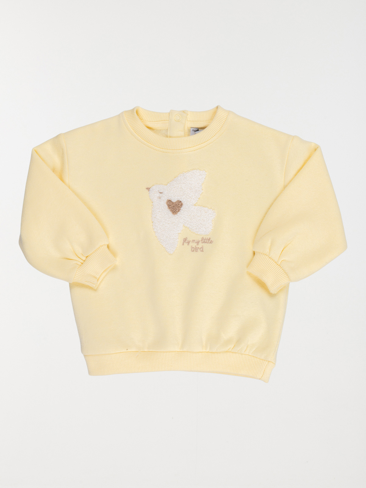 Sweat motif oiseau devant fille (3-36M)