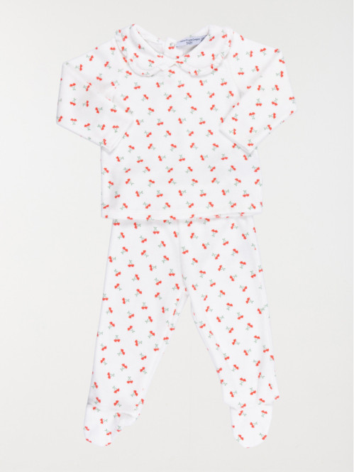 Pyjama cerise col claudine...
