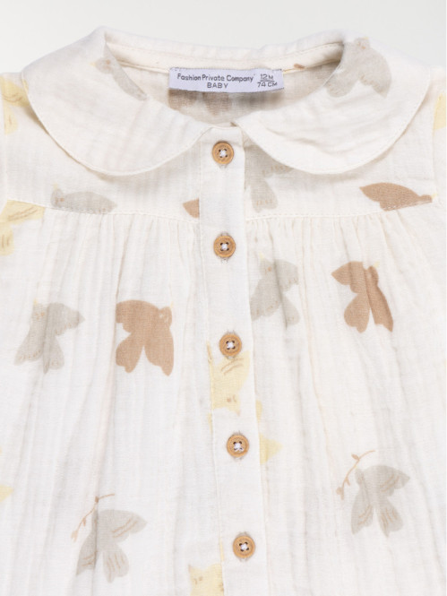 Chemisier gaze de coton...