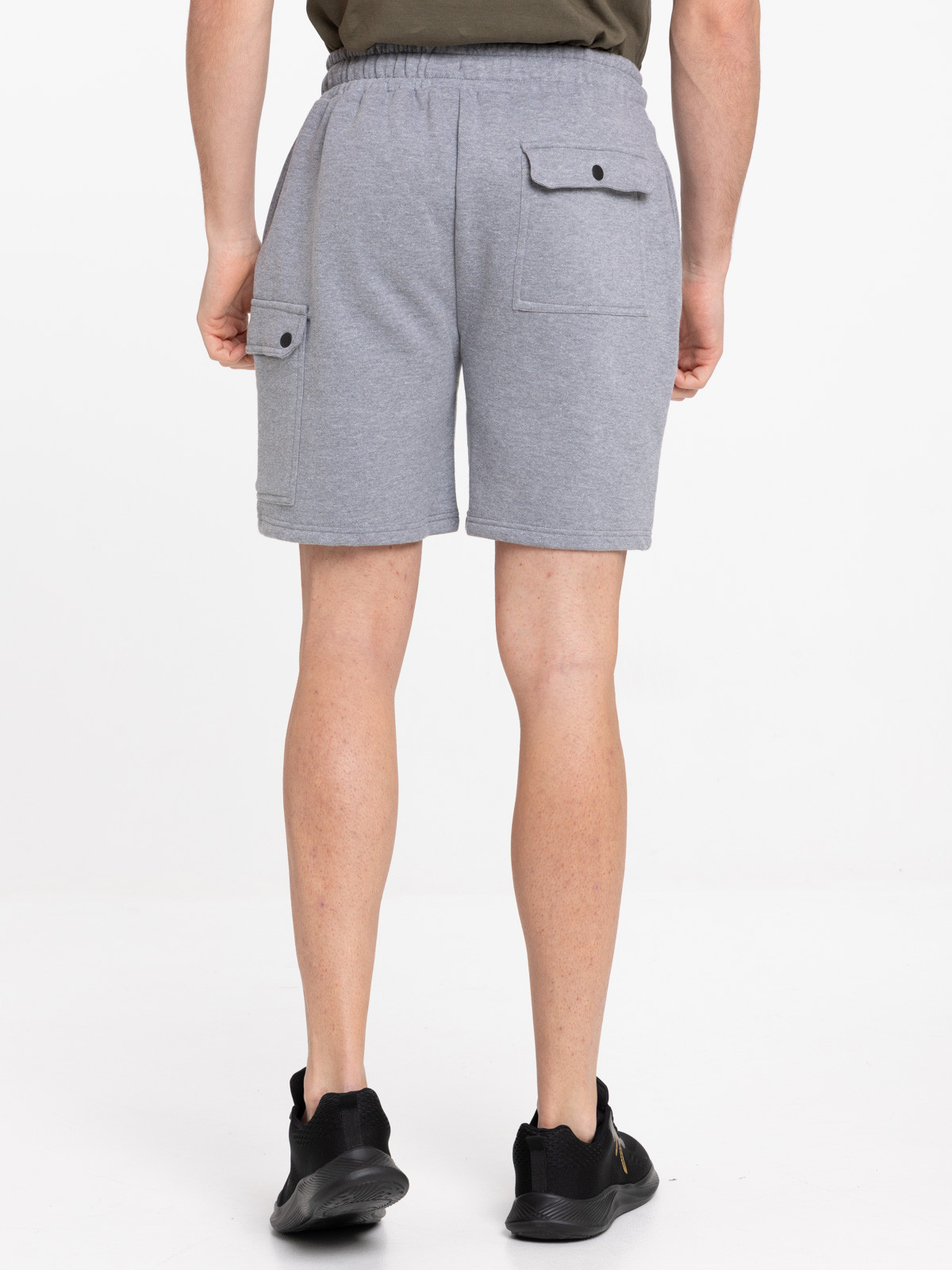 Short homme gris chiné moyen Short homme gris chiné moyen