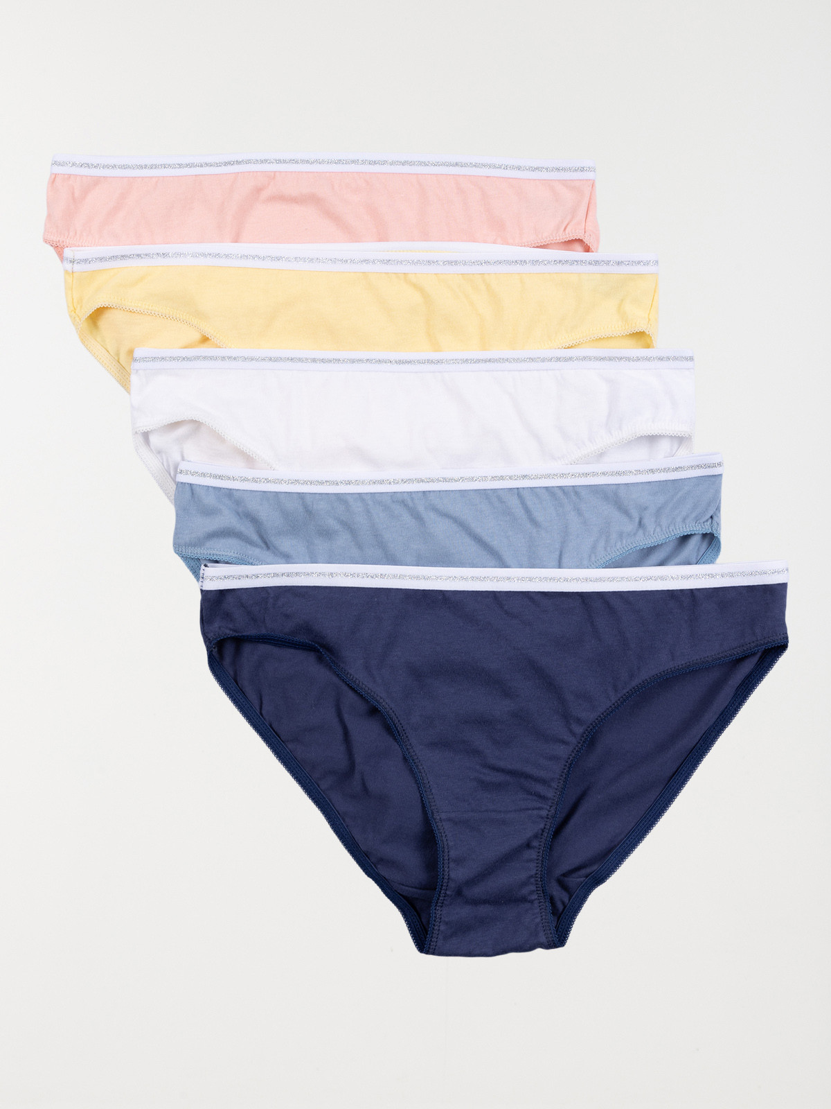 Lot de 5 culottes unies femme Lot de 5 culottes unies femme