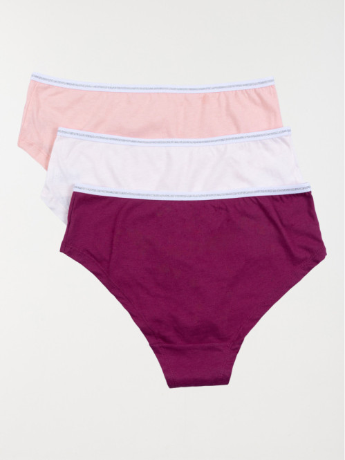 Lot de 3 hipsters femme (S-XL)