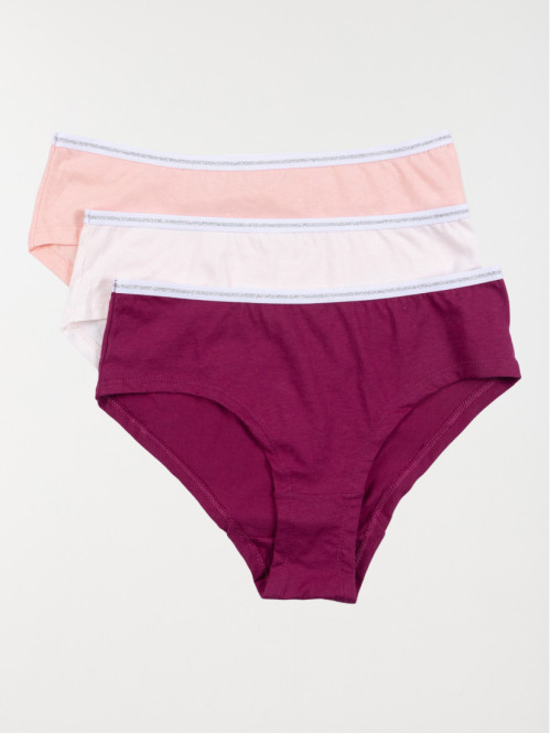 Lot de 3 hipsters femme (S-XL)