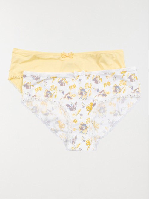Lot de 2 shorties femme (S-XL)