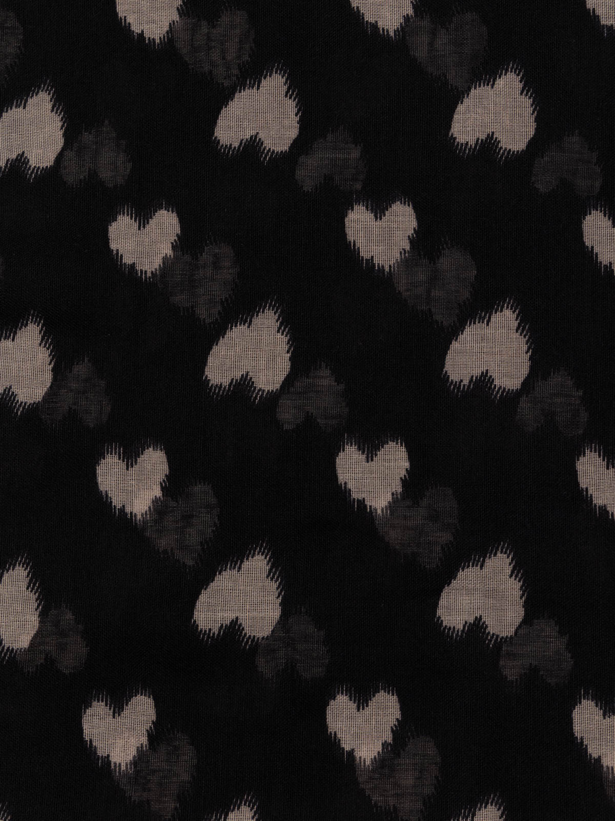 Foulard motif coeur femme