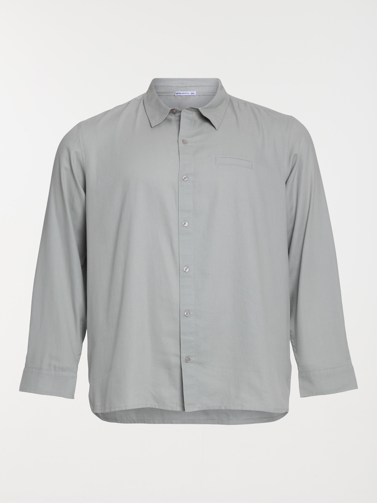 Chemise fausse poche grande taille homme