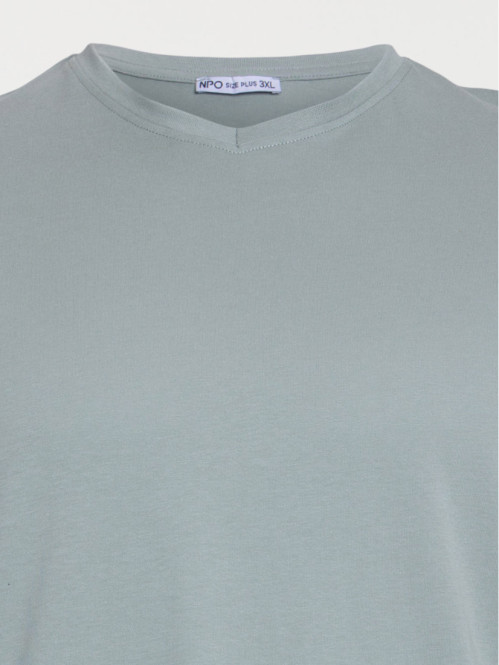 Tee-shirt grande taille col...