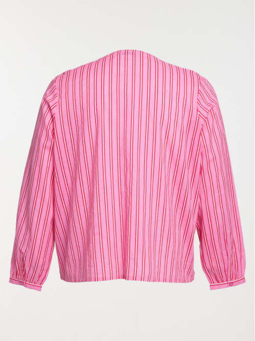 Blouse à rayures grande...