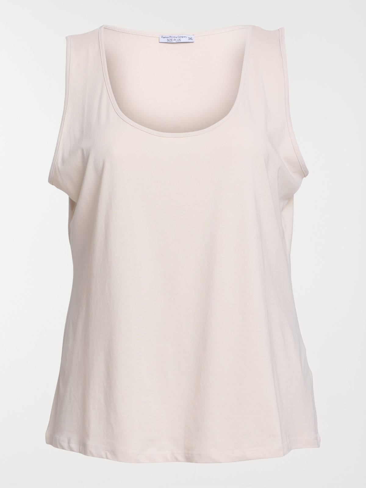 Débardeur beige grande taille femme Débardeur beige grande taille femme