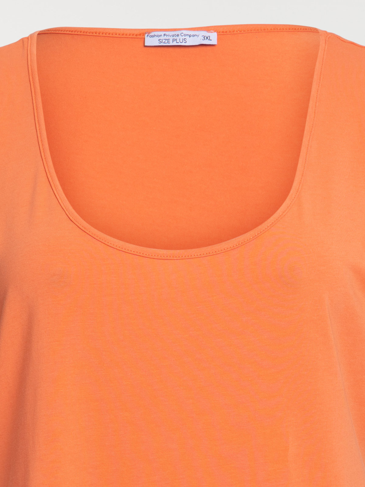 Débardeur orange grande taille femme