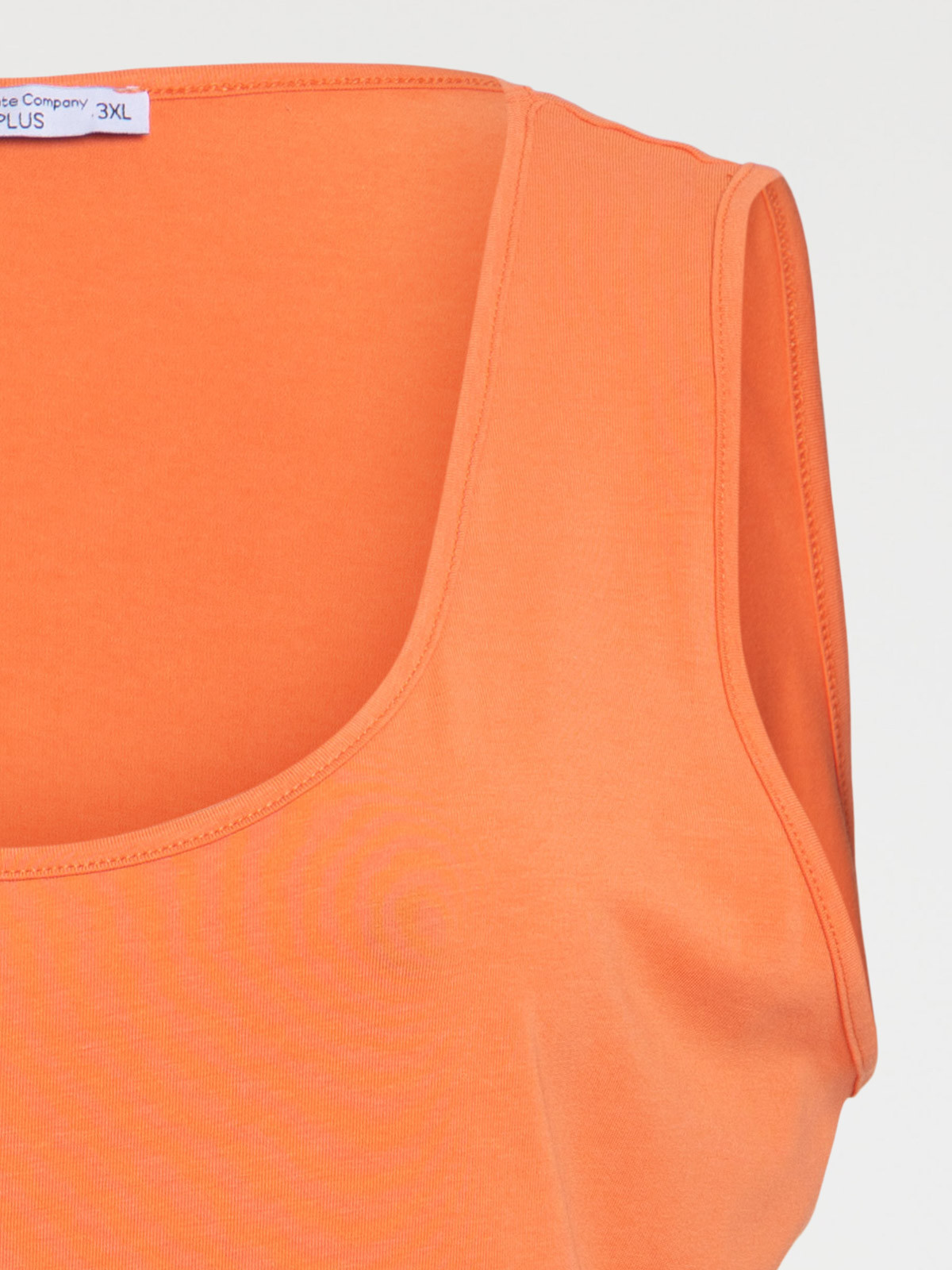 Débardeur orange grande taille femme
