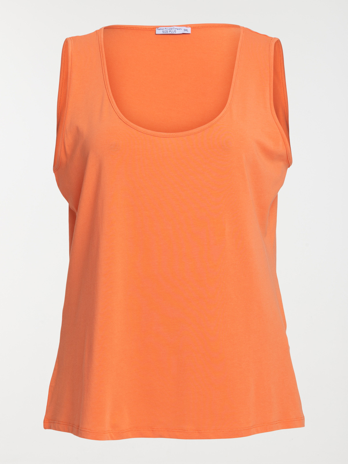 Débardeur orange grande taille femme