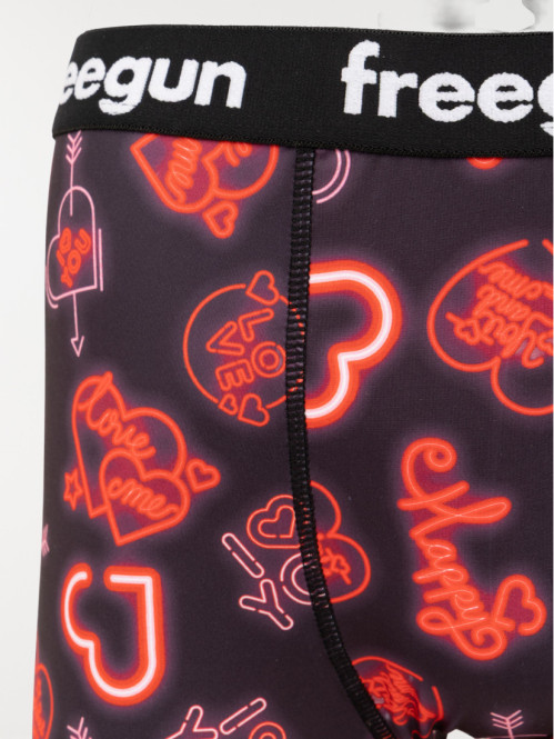 Boxer FREEGUN imprimé coeur...