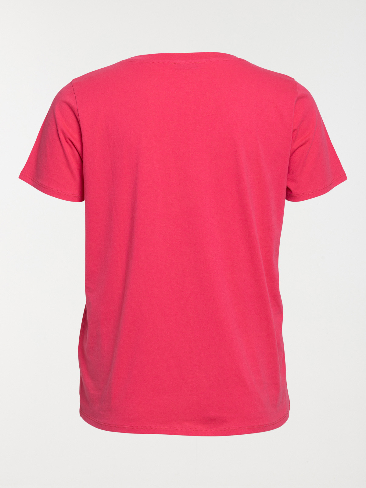 T-shirt col V grande taille femme
