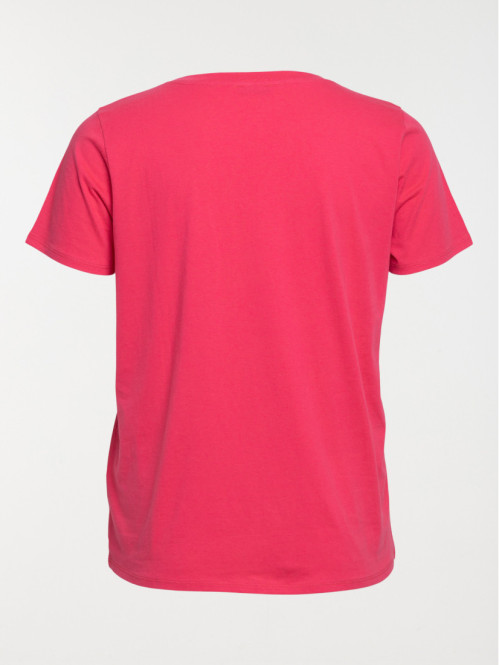 T-shirt col V grande taille...