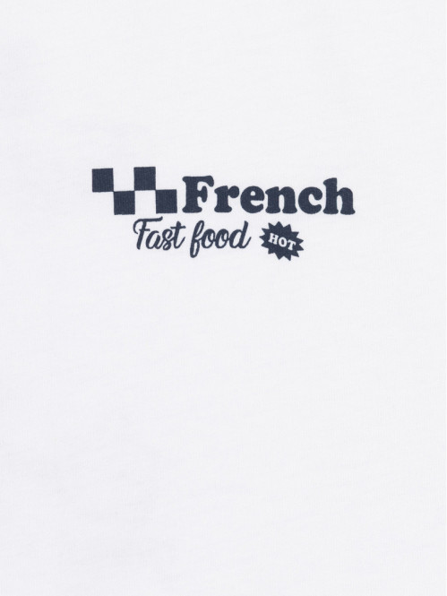 Tee-shirt écru imprimé...