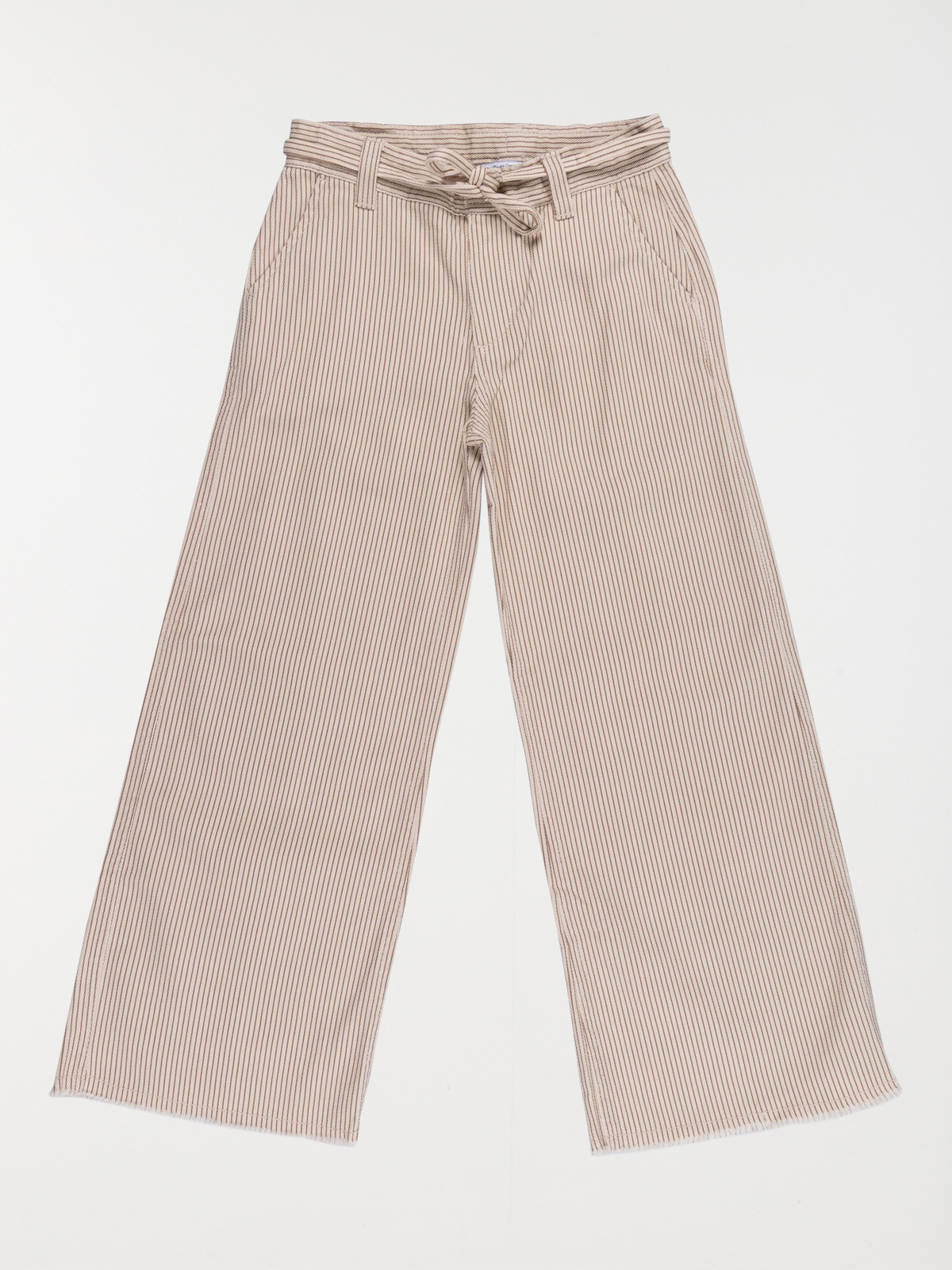 Pantalon large rayé fille (3-12A)