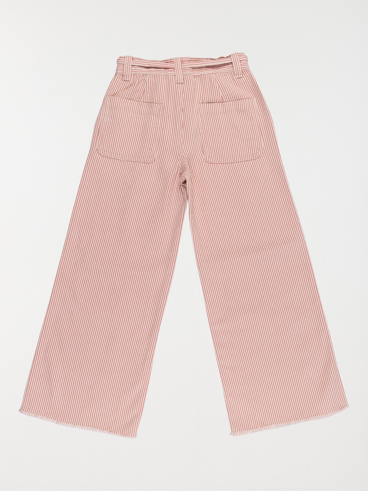 Pantalon large fille rayé (3-12A)