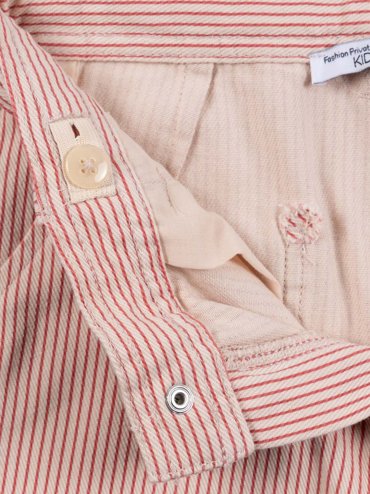 Pantalon large fille rayé (3-12A)