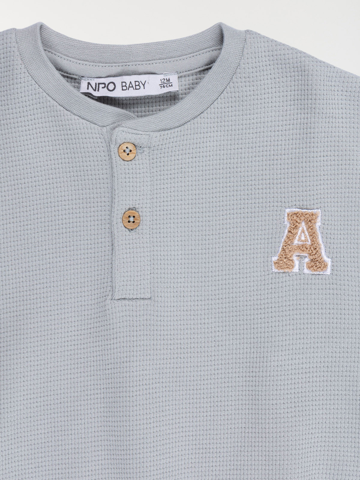 Sweat col boutonné garçon (3-36M)