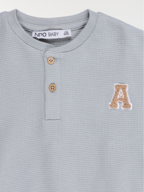 Sweat col boutonné garçon...