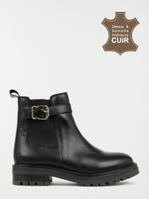 Bottines brides dorées femme (36-41)