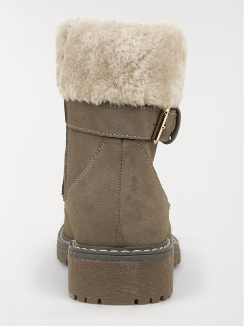 Bottines col fourré femme...