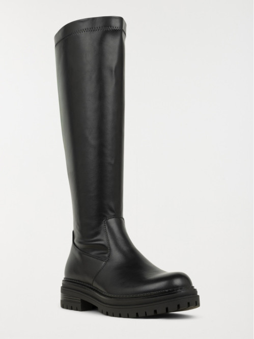 Bottes plates zippées femme...