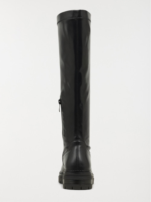 Bottes plates zippées femme...
