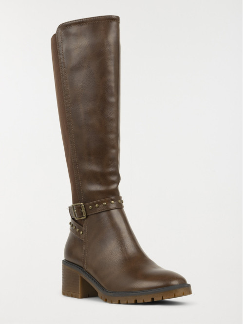 Bottes à talon marrons...