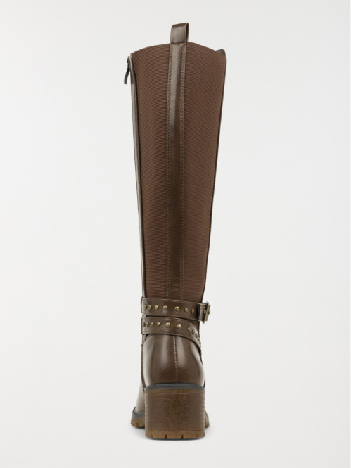 Bottes à talon marrons...