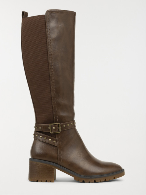 Bottes à talon marrons...