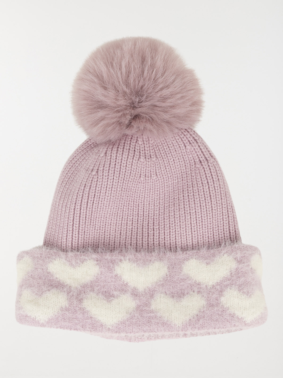 Ensemble bonnet et snood coeur fille Ensemble bonnet et snood coeur fille